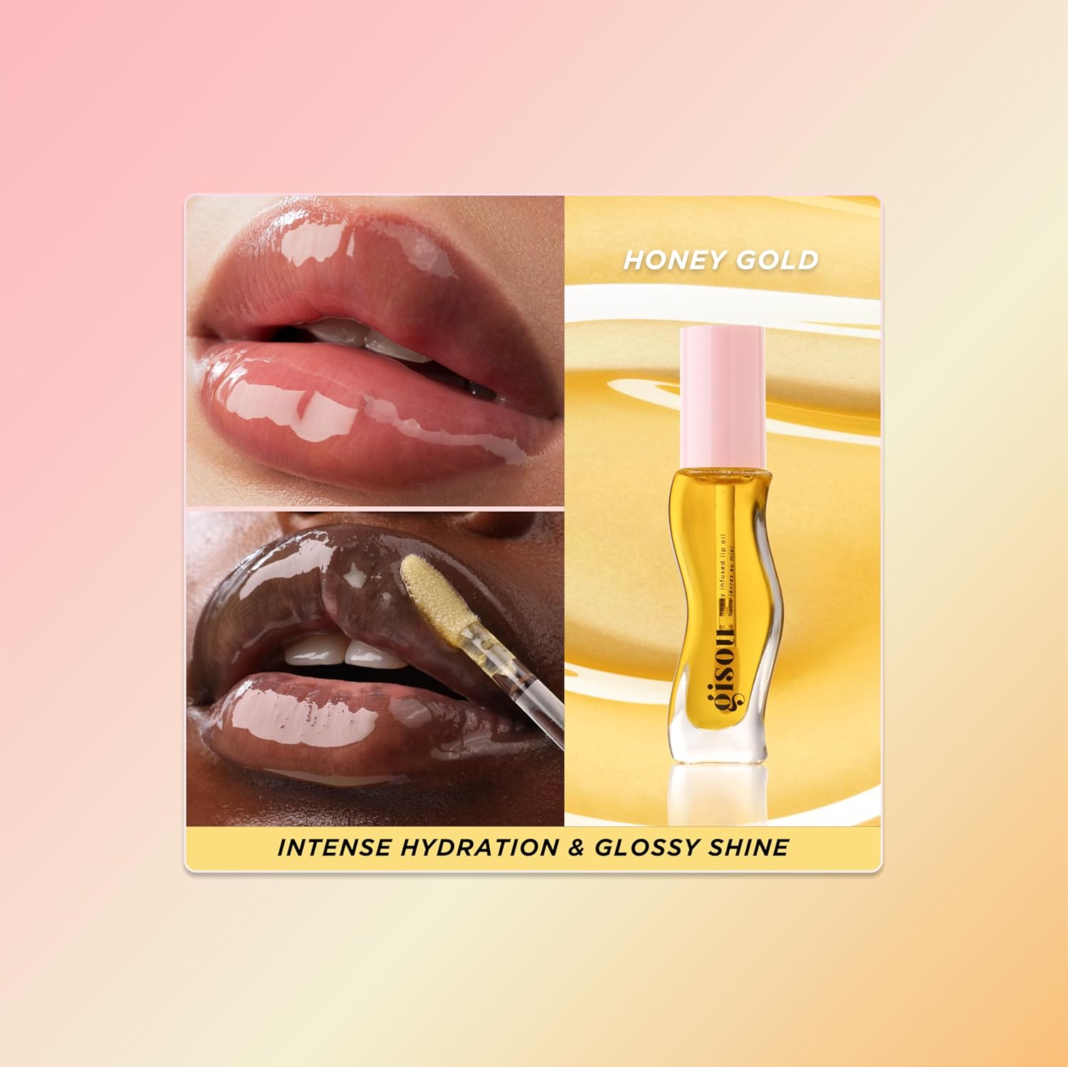 Gisou Honey Infused Lip Oil Nourishing Lip Gloss - Image 7