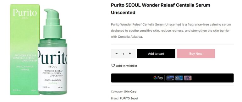 Purito SEOUL Wonder Releaf Centella Serum Unscented