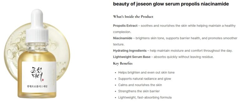 beauty of joseon glow serum propolis niacinamide